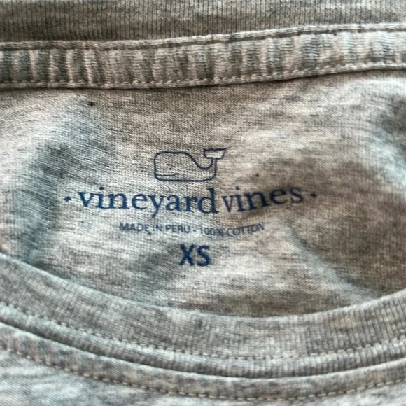 VINEYARD VINES long sleeve tee, grey size XS - Picture 3 of 8